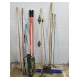 Post Hole Diggers, Brooms, Pole Hammer, Yard Tools