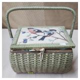 Sewing Box w/ Ladies Hankerchefs