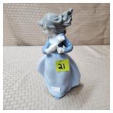 Lladro "Windy Afternoon" Porcelain Statue