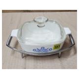 Vtg Corningware Blue Cornflower 1 Qt Casserole