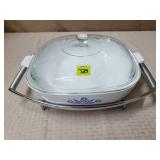 Blue Cornflower P-10-B Casserole Dish w/ Stand