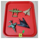 Small Metal Military Aircraft