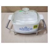 Vtg Corningware Blue Cornflower A-1-B Casserole
