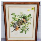 Don Witlatch "Robins" Sign Print in Frame - 1974