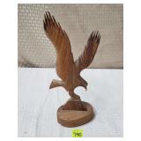 Wooden Carved Eagle Sculpture