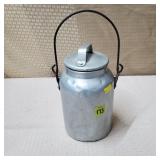 Vtg Farmhouse Aluminum Milk Can