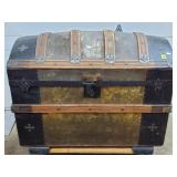 Antique Victorian Humpback Trunk - RESERVED