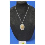Crazy Lace Pendant Necklace w/ Chain