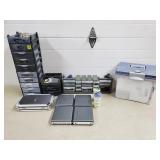 Lot of Assorted Storage Organizers, Electronics