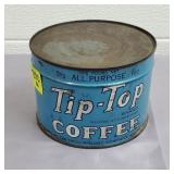Antique Tip-Top Coffee Tin w/ Og Key - SEALED