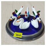 Grouping of Mini Murano Style Figures