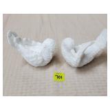 (2) Ado Santini Italian Alabaster Doves