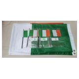 3 ft x 5 ft Ireland Flag & Small Stick Irish Flag