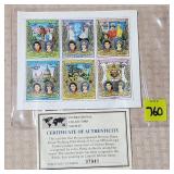 Princess Diana Royal Wedding Plate Block of 6Sheet