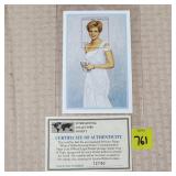 Princess Diana "White Ciffon Evening Dress" Sheet