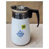 Vtg Corningware Blue Cornflower 9 Cup Perculator