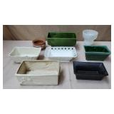 Lot of Assorted Vintage Planters, Made in USA