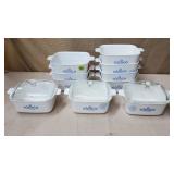 Lot of (10) Vtg Corningware Blue Cornflower P-4-B
