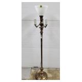 Floor Lamp w/ Milk Glass Shade