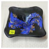 Vtg Murano Style Hand Blown Art Glass Bowl