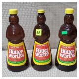 Lot of 3 Vtg Mrs. Buttersworth Syrup Bottles
