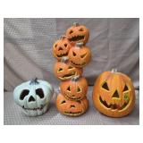 Lot of Light uP Jack O Lantern Decorations