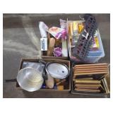Large Lot of Box Lots of PIcture Frames, Kitchenw,