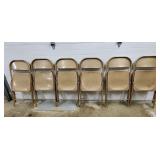 Lot of 6 Metal Folding Chairs