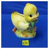 Vintage Porcelain Duckling Coin Bank