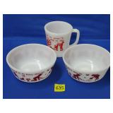 Vintage Fire-King Milk Glass