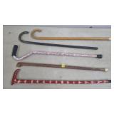 Lot of Assorted Walking Canes