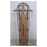 Antique Lightning Speedster Wood & Metal Sleigh