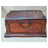 Antique Chinese Folding MIrror Dressing Box/