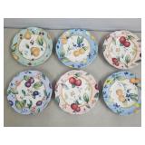 Lot of Princess House Fruit on the Vine Stoneware