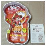 1981 Wilton Lil Cowboy Cake Pan w/ Label & Booklet