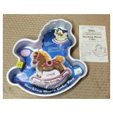 1984 Wilton Rocking Horse Cake Pan w/ Label