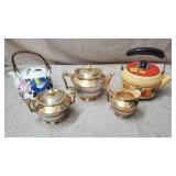 Noritake M Lusterware Teapot, Sugar & Creamer