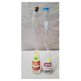Lot of 2 Moxie Siwrl-Nexk Stretched Bottles -