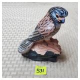 1970 Hand carved Stone Songbird Figurine