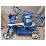 Vtg Blue Metal Child