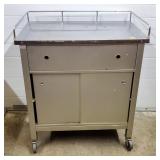 Vintage Simmons Metal Utility Cart/ Rolling Cabin