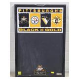 Pittsburgh Black&Gold Miller Genuine Draft Chalk-