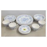 Lot of Myott Meakin Oriental Garden Blue China