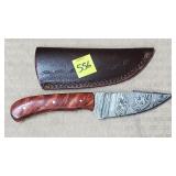 Damascus steel Drop Point Fix Blade Hunting Knife