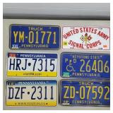 Lot of Vintage License Plates