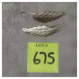14k Gold JCM Leaf Earrings