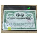 The Lehigh Coal & Navigation Co. Stock Cert.