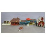 Vintage Toy Playset Grouping - Fisher-Price,