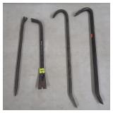 Lot of Assorted Crowbars