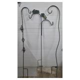 Large Lot of Wrought iron Shepherd Hooks